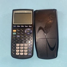 Texas Instruments TI-83 Plus + Graphing Calculator w/ Cover Black Tested Manual 