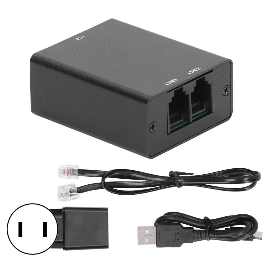 Hot (2)Landline Phone Call Recorder Portable USB Telephone Recorder ...