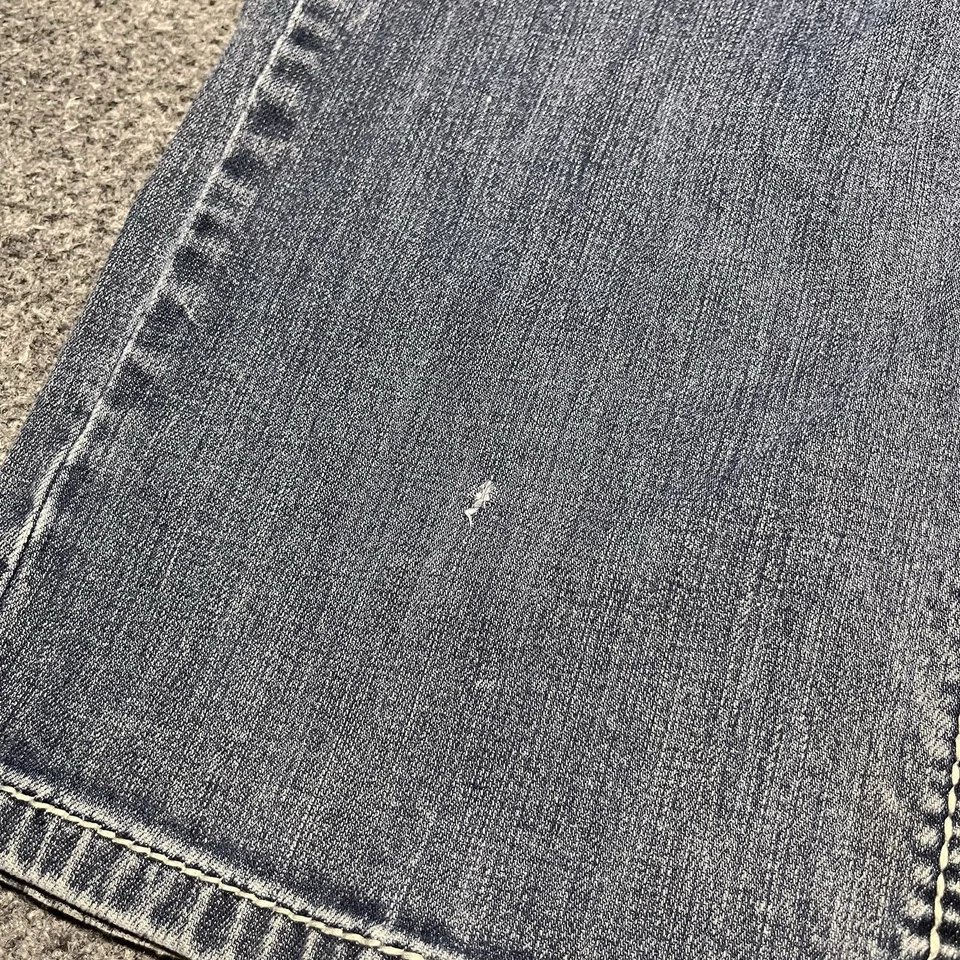 Rock Roll Cowboy Jeans Mens 36x30 Blue Pistol Straight LegWestern Denim - Image 3 of 4