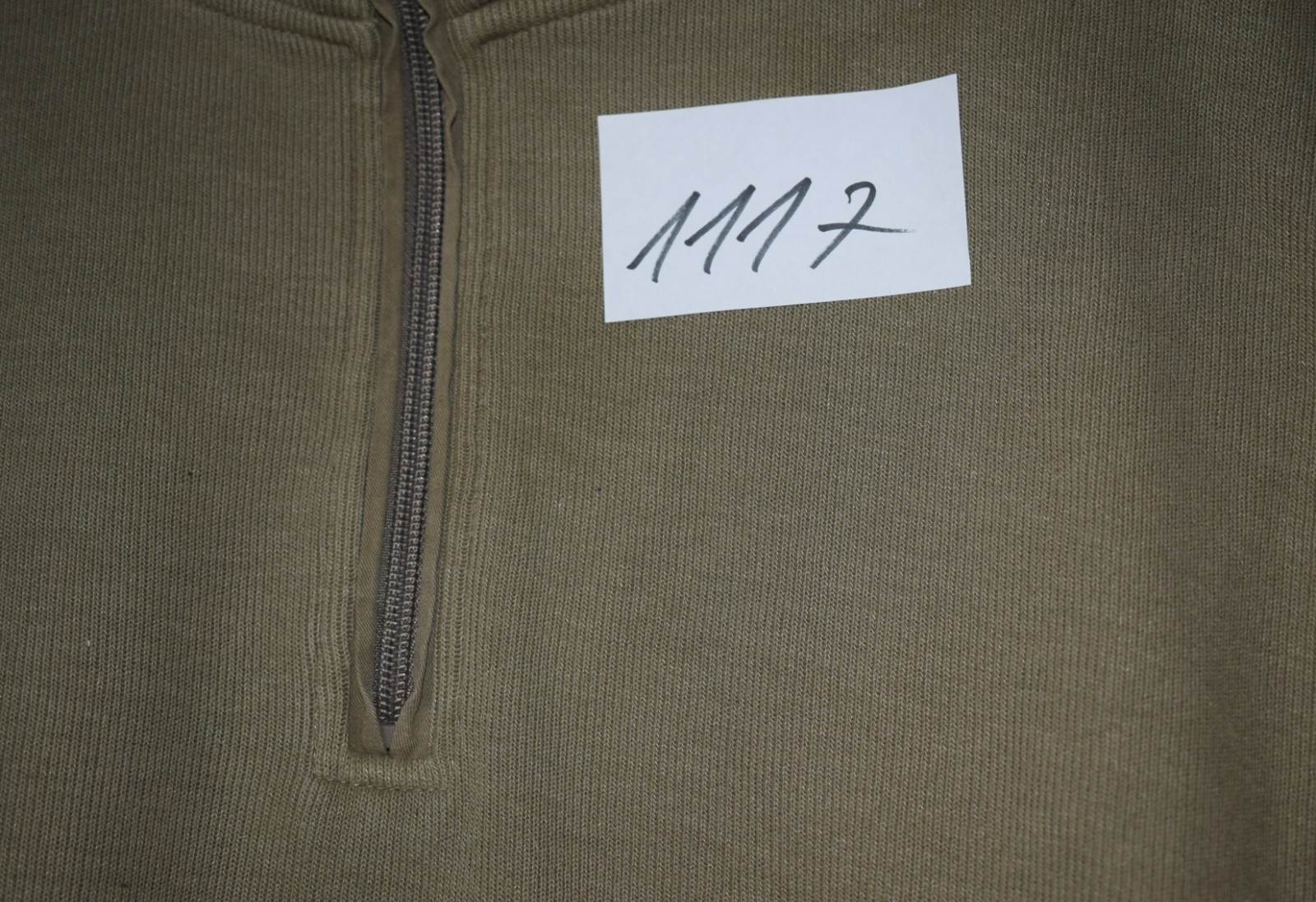 Watsons Men’s Quarter Zip Pullover Sweatshirt - Olive Green - Size XL (56) image 4
