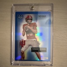 2025 Topps Bowman University Chrome Fernando Mendoza Blue Refractor /150 #55AV-…