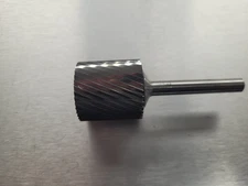 PFERD 24161 Carbide Bur, Cylinder 1" x 1 1/4" x 1/4" Single Cut SCTI SA-9