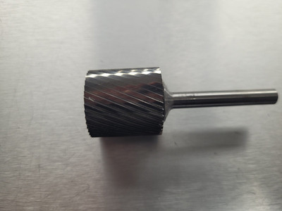 PFERD 24161 Carbide Bur, Cylinder 1'' x 1 1/4'' x 1/4'' Single Cut SCTI SA-9