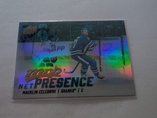 2025-26 Upper Deck MVP Macklin Celebrini Sharks Net Presence Refractor #NP-10