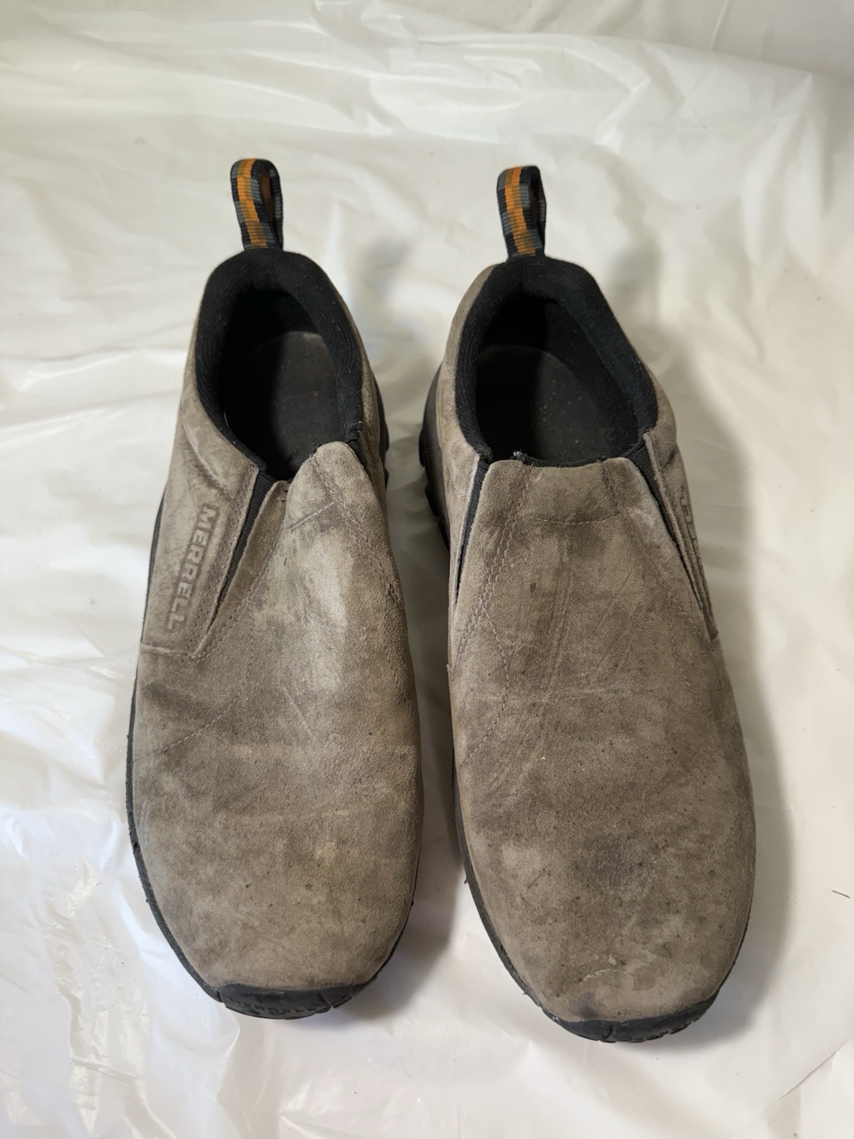 Scarpa Merrell Jungle Moc scamosciata slip on Gunsmoke taglia 11