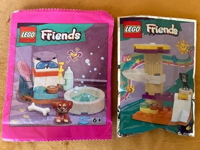 LEGO Friends Accessory Set: Dog at Veterinary Station & Cat Scratch Post Lot X2