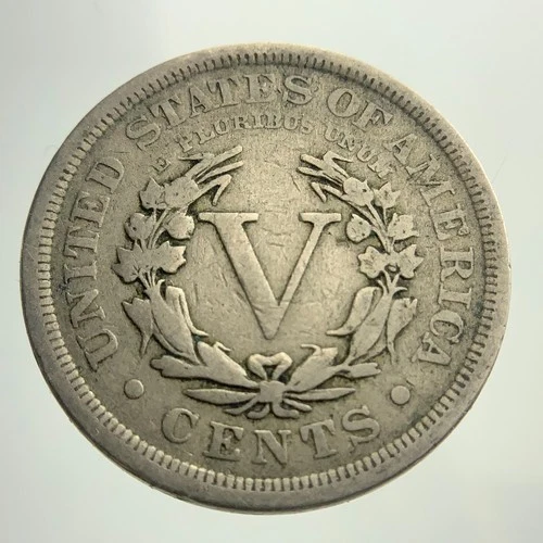 1905 United States 5 Cents Liberty Head Nickel Circulated Coin KM# 112 JJ292