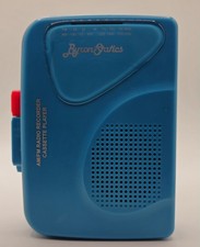 Byron Statics Portable Walkman AM FM Radio Recorder Cassette Player KCS-315 Blue