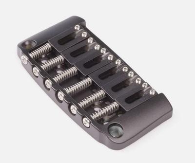 Hipshot Ibanez Gibraltar Replacement Hi-Mass Bridge 6-String, BLACK 4IBG06B