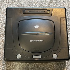 Sega Saturn Mark 2 Console UK/PAL, Black with Region Switch Not Reading Discs