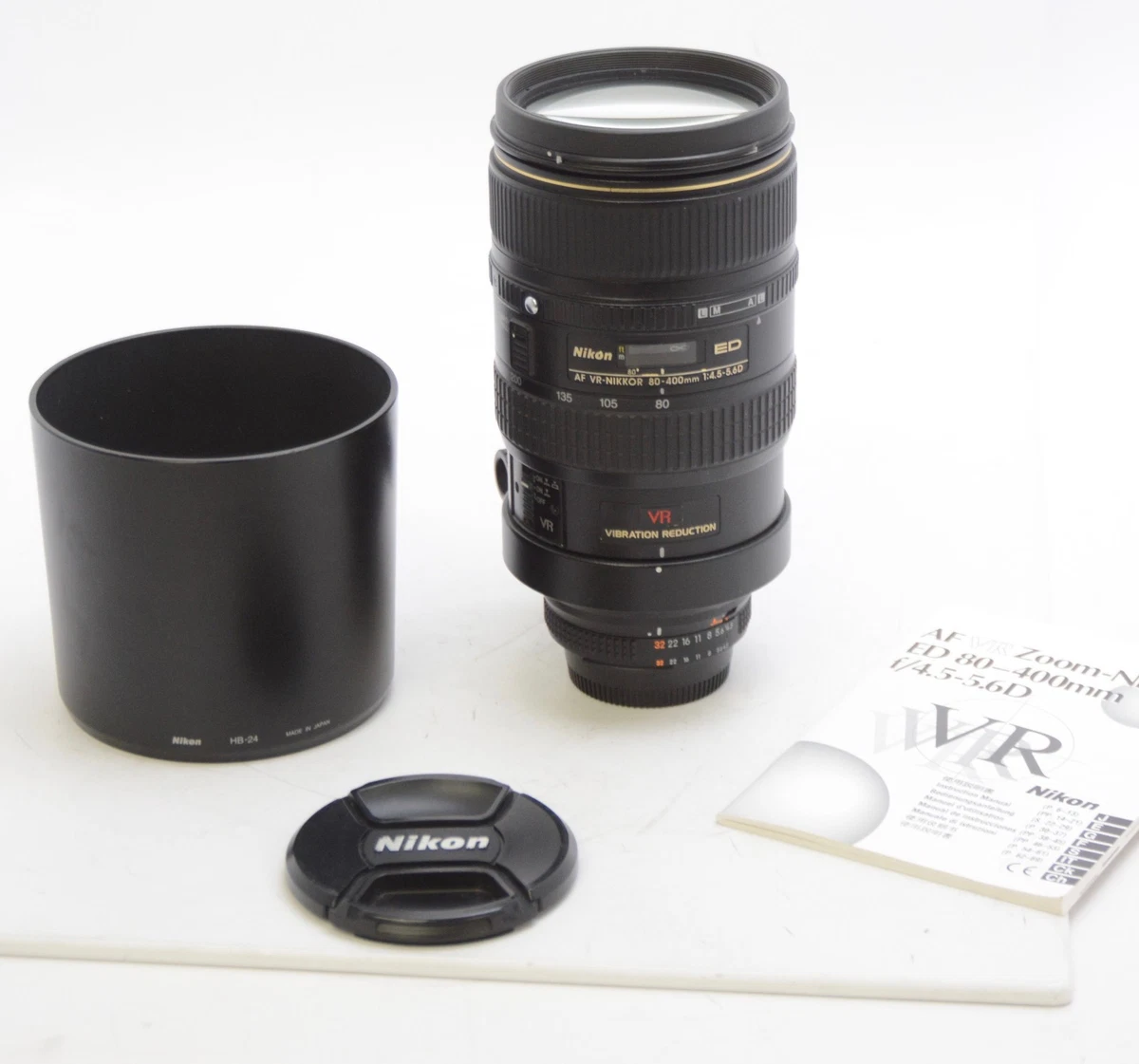Nikon NIKKOR Camera Lenses 80-400mm Focal f/4.5-5.6 Maximum