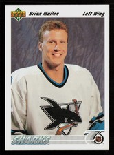 Brian Mullen 1991-92 Upper Deck #57 San Jose Sharks Hockey Card