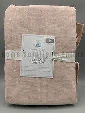 Pottery Barn Kids Evelyn Linen Ruffle Bottom Blackout Curtain Blush 84" B1016