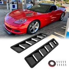 For Chevrolet Corvette C4 C6 Air Flow Intake Hood Vent Louver Scoop Cover Glossy For Chevrolet Corvette C4 C6 Air Flow Intake Hood Vent Louver Scoop Cover Glossy