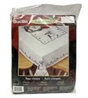 Bucilla Snow Bear Stamped Tablecloth Large 60x104 Cross Stitch Embroidery 84571