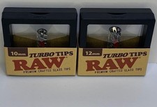 AMBAS PUNTAS TURBO VIDRIO CRUDO - Tamaños 10mm y 12mm - LIMITADAS - Puntas Artesanales Premium