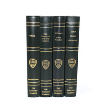 Harvard Classics Deluxe HC Books Virgil Bunyan Izaak Walton Aesop Grimm lot of 4