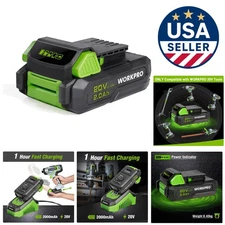 Compact 20V Lithium-ion Battery Pack - 2000mAh for Power Tool Performance