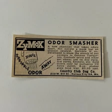 Country Club Dog Co Zymox Odor Smasher Kansas City MO 1966 Ad SAH8-3-V1