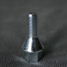 Radschraube M10 x 1,5 x 24 mm Kegelbund 60° SW19 Silber verzinkt FIAT 500