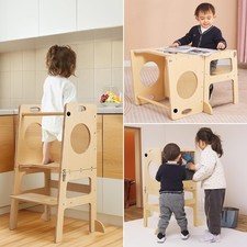 Toddler Tower Step Stool for Kids Kitchen Stool Helper Toddler Standing Tower...