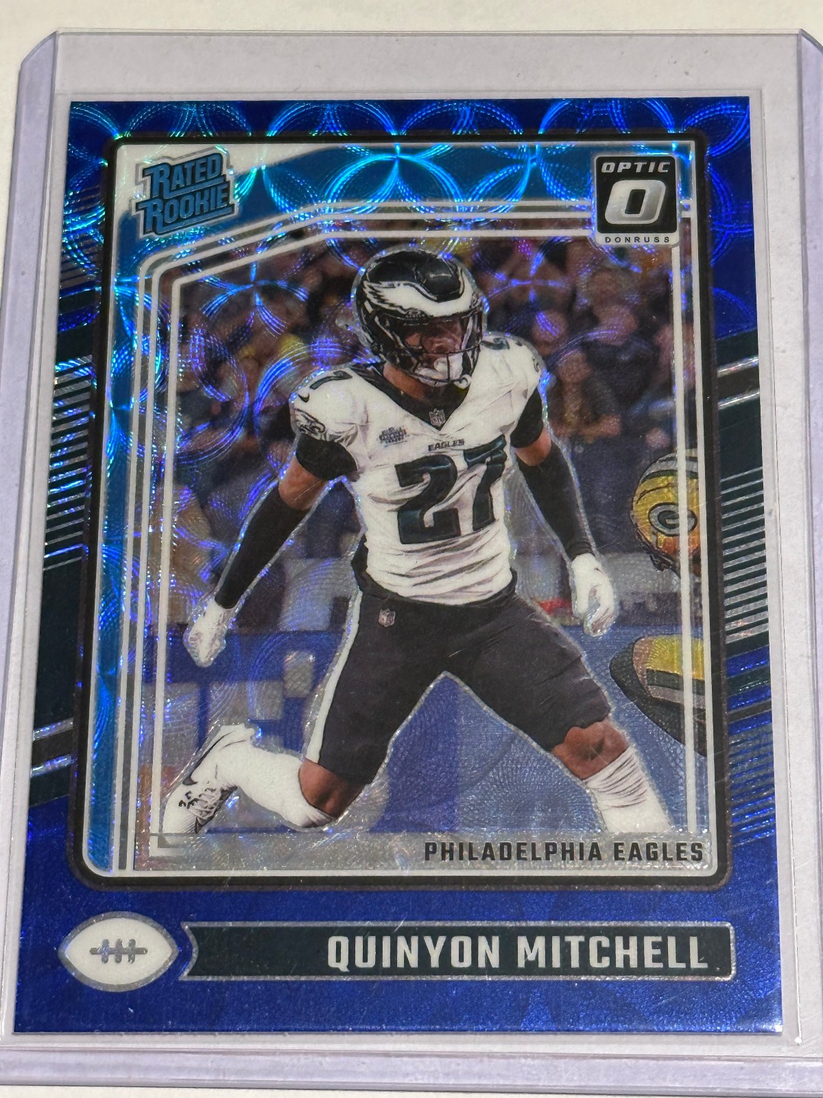 2024 Panini Donruss Optic - Rated Rookie Quinyon Mitchell #282 Blue Scope Prizm