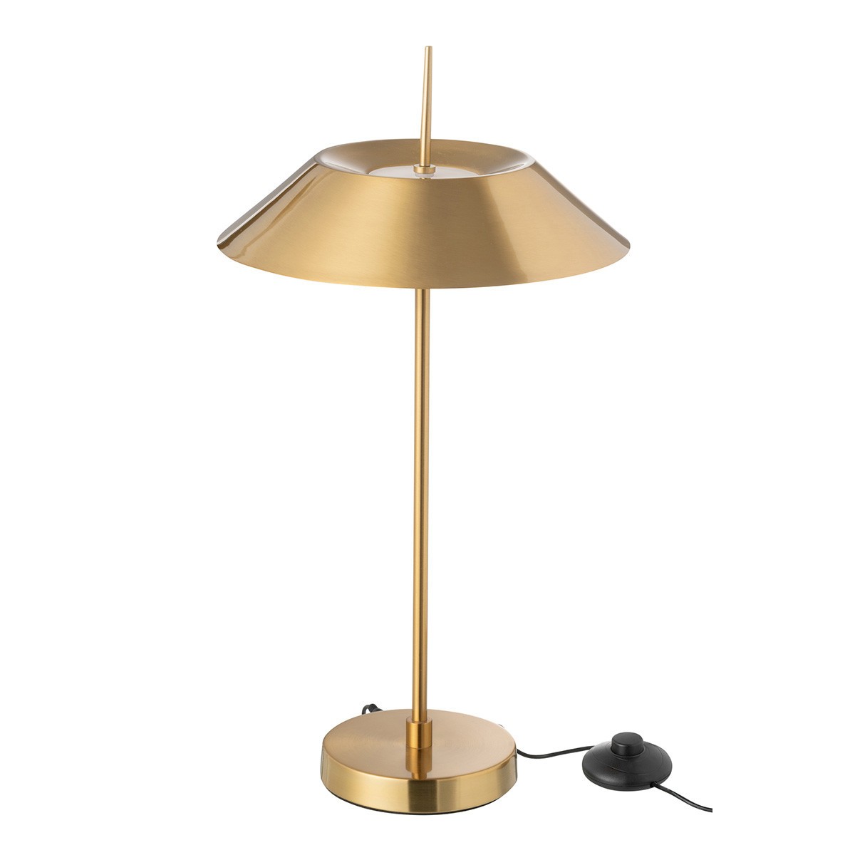 Lampe à poser LED Britney éclairage doux métal or pour coin lecture