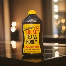 Kelley's Local Texas Honey Raw  Unfiltered 100 U.S. Grade A 40oz/2.5lb BNFS