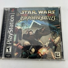Star Wars Episode I Jedi Power Battles + Reg Card PS1 PlayStation 1 CIB