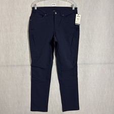 NWT Duluth Trading Women's Size 12x31 Navy Nylon Flexpedition Slim Pants