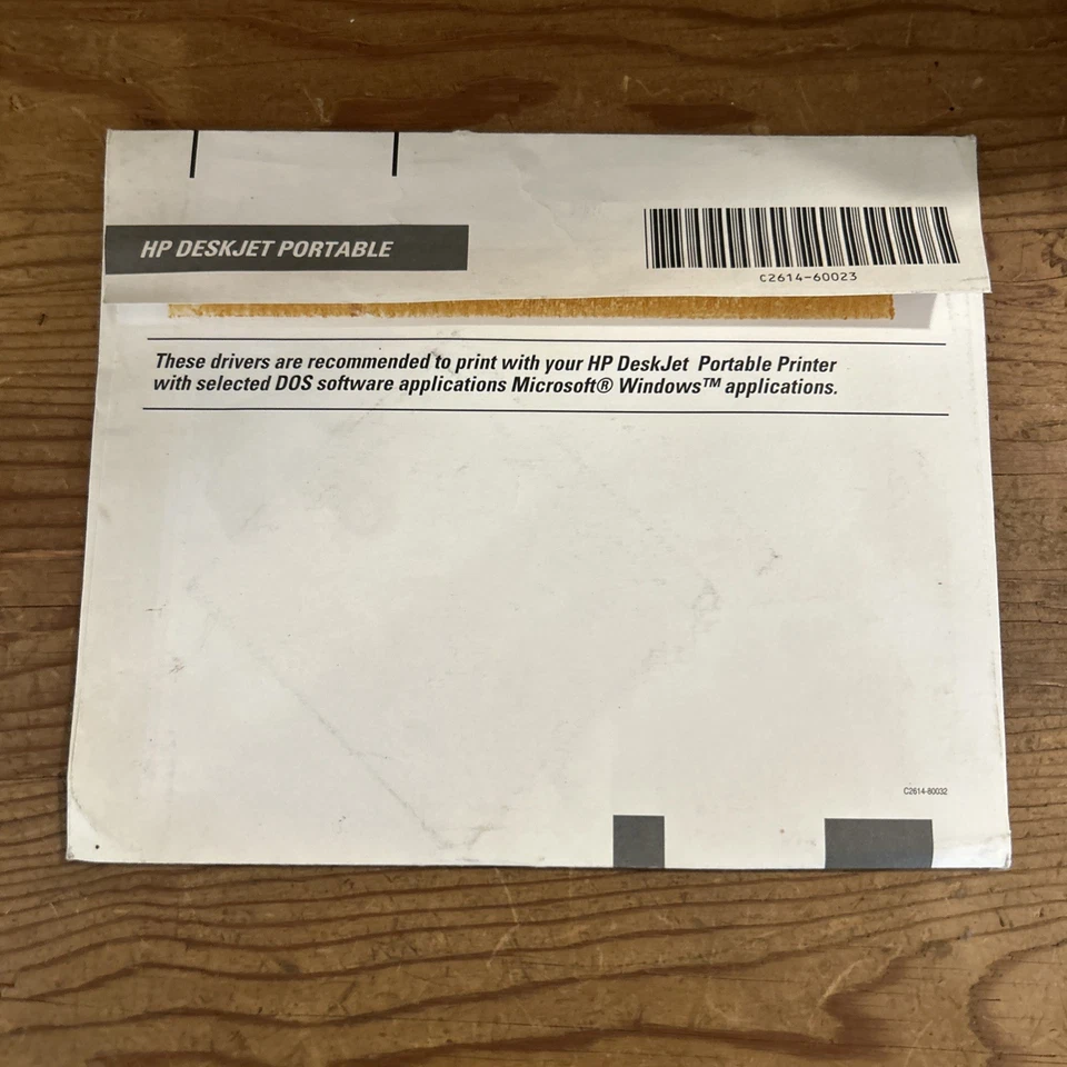 HP DeskJet Portable Printer Software for DOS Applications with Installation Disk - Image 2 of 4