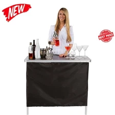 Portable Bar Table Carrying Case Included Collapsible Home Garden Party Tables