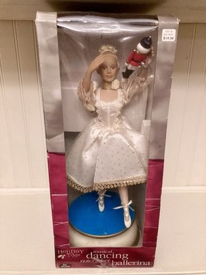 Holiday Time Musical Dancing Lighted Nutcracker Ballerina W/ Box