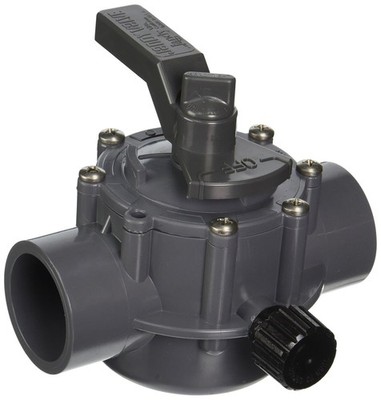 Jandy 1157 2-Port 1-1/2 by 2-Inch Positive Seal Valve, Gray