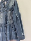Eien U.S.A. Denim Jumpsuit Overalls Cotton Stretch Long Sleeve Size Medium — photo 8