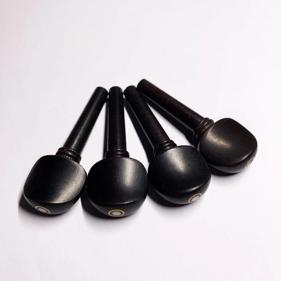 5 Sets Violin Ebony Pegs Peg fit 4/4 Size String w/ Parisan Eye Pegs 35mm Shaft - Image 2 of 3