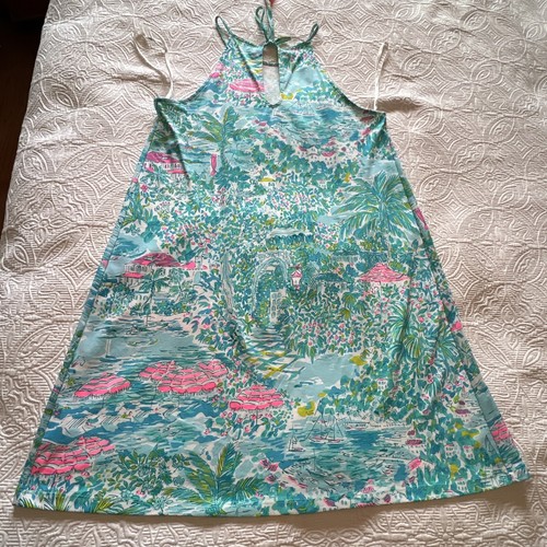 EUC Lilly Pulitzer Margot Swing Dress, Sunshine City palms beach, Sz M - Picture 10 of 10