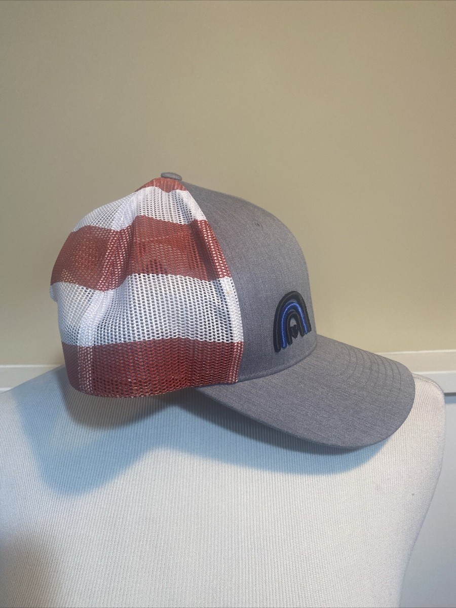 American Flag Hat Richardson 112PM Rainbow Embroidery USA