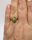 10K Yellow Gold Jade Solitaire Ring Size 6.75-7 [R224] — photo 4