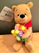 Disney FLOWER Winnie the Pooh Bean Bag 8" Plush