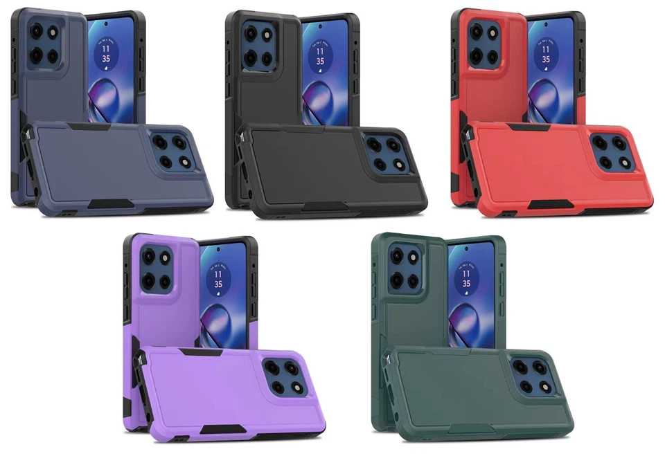 批量/5 双层混合保护壳 适用于 Moto G Power 2025/G Stylus/G 5G 2024/G 5G 2025 — 第 2/4 张图片