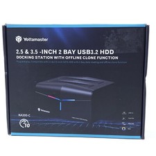 Yottamaster Knight Offline Clone Dual Bay Hard Drive for 2.5 3.5 inch SATA HDD