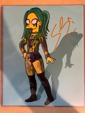 Shotzi Blackheart Simpsons Edit Autographed 8x10