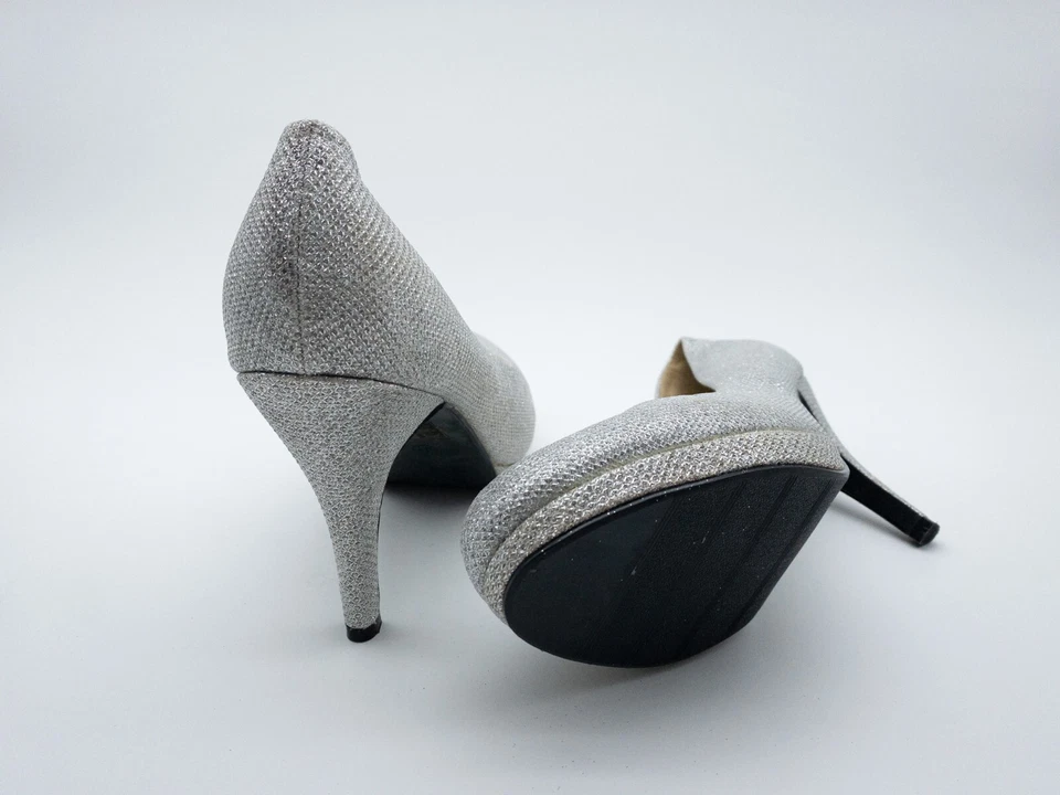 Abloom Zapatos De Tacón Para Dama En Color Plata Talla 41 EU Art 16813-95 - Imagen 2 de 3