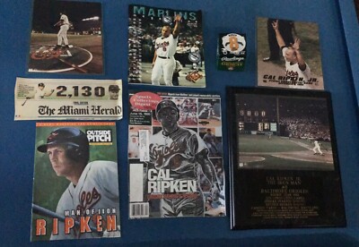 2131 Cal Ripken Jr. Plaque, Rawlings 2130 - 2131 Number 8 Baseball | eBay