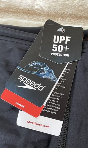 NWT $29.50 Speedo Youth Size 12 Black Swim Jammers - Picture 2 of 4