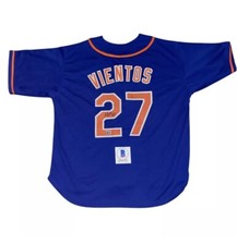 Mark Vientos Signed Jersey New York Mets Autographed Auto Beckett 