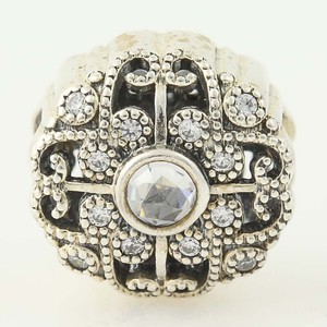 NEW-Authentic-Pandora-Fairytale-Bloom-Charm-Sterling-CZs-Clear-791961CZ-Retd