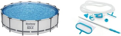 Bestway Steel Pro MAX 15' x 42'' Above Ground Pool Set 1000 GPH Filter Pump &
