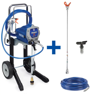 #ad #ad Cart Airless Paint Sprayer w 20quot; Extension 50#x27; Hose Thin Stain Tip Medium Duty $799.25